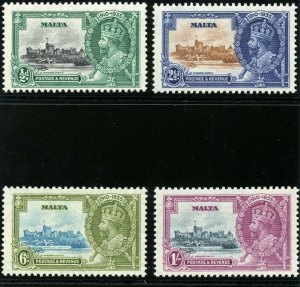 Malta 1935 KGV Silver Jubilee set complete superb MNH. SG 210-213. Sc 184-187.