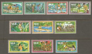 NIUE Sc# 222 - 231 MNH FVF Set of 10 Workers Fishing Gathering Harvesting