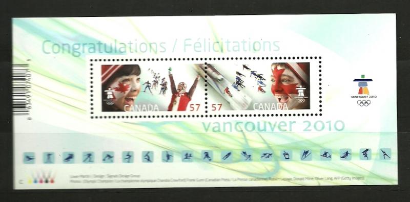 MNH Canada  Vancouver 2010 SS