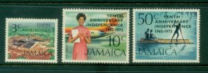 Jamaica 1972 Independence 10th Anniv. Opts MUH