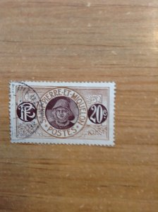 St Pierre & Miquelon SC 87 used