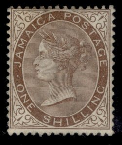 JAMAICA QV SG24a, 1s brown (to deep), M MINT. Cat £800. $ for S VARIETY