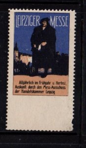 German Advertising Stamp - Leipziger Exposition Advertising Blank