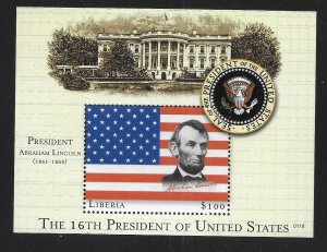 Liberia Lincoln U.S. Presidents s.s. MNH