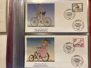 *WEST GERMANY 1985-86 COLLECTION 50 DIFFERENT FLEETWOOD FDCs IN ALBUM  FS2602