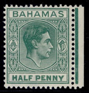 BAHAMAS GVI SG149a, ½d green, NH MINT. Cat £200. Elongated E
