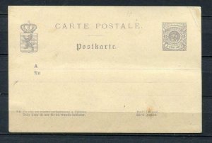 Luxembourg 1880 Postal Stationery Card Mint  Mi P39 L1322s