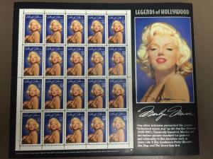 2967 Marilyn Monroe Sheet Signed By The Designer. M. Deas