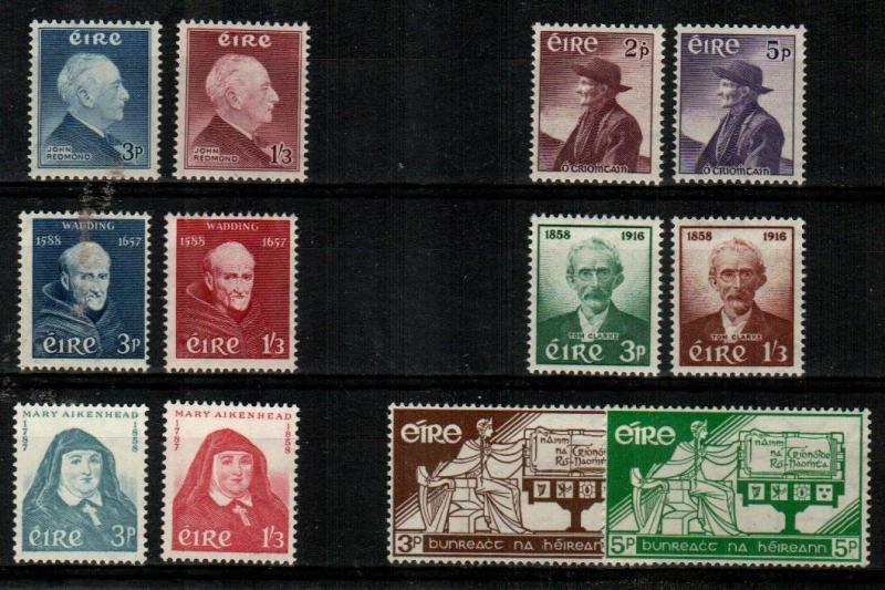 Ireland Scott 157 // 170 Mint hinged sets (Catalog Value $129.50)