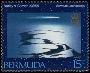 Bermuda 478 - Mint-NH - 15c Bermuda / Halley's Comet (1985) (cv $1.10)