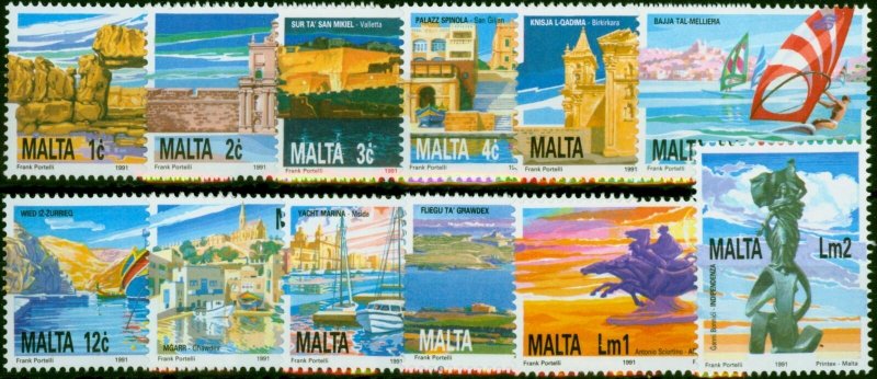 Malta 1991 National Heritage Set of 12 SG905-916 V.F MNH