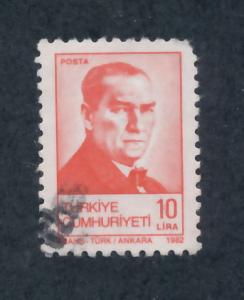 Turkey 1981 Scott 2206 used - 10 l, Kemal Ataturk 