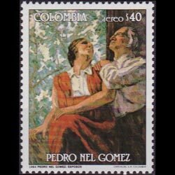 COLOMBIA 1985 - Scott# C748 Painter Gomez Set of 1 NH
