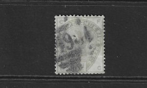 GREAT BRITAIN SCOTT #104 1883-84 VICTORIA- WMK 30- 5P (GREEN)- USED