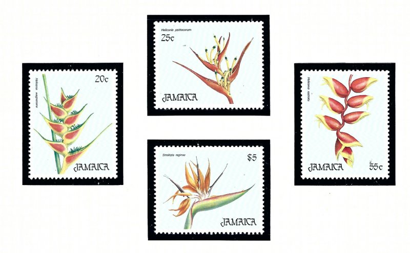 Jamaica 635-38 MNH 1986 Flowers