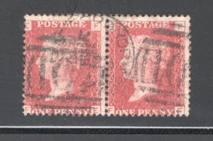 Great Britain, Scott 33, Plate #102   Pair, F/VF, Used,  ..... 2481076