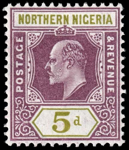 Northern Nigeria - Scott 33 - Mint-Hinged