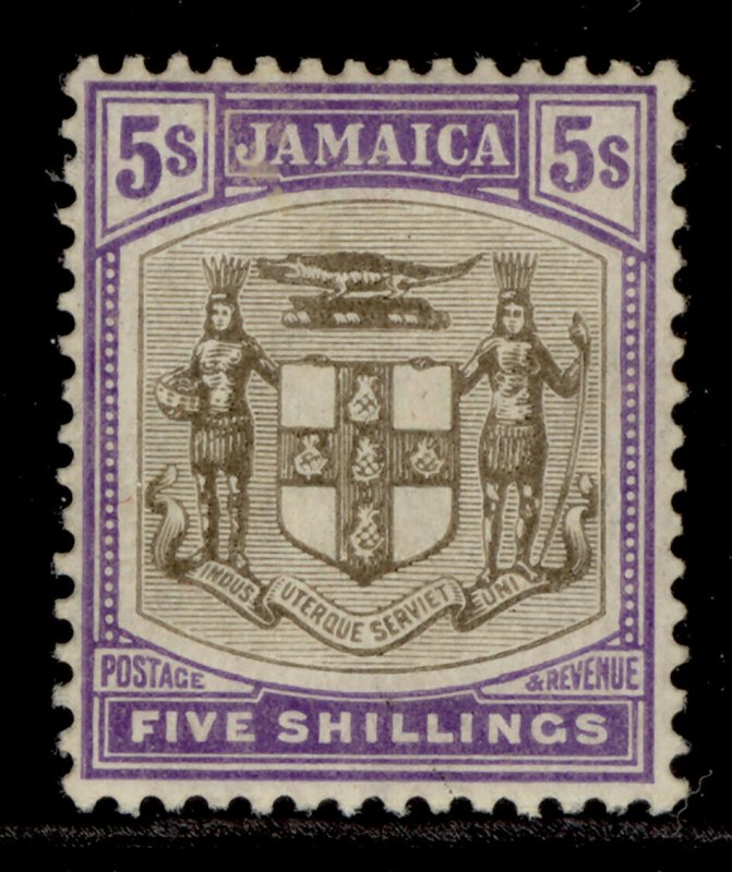 JAMAICA EDVII SG45, 5s grey and violet, M MINT. Cat £55.
