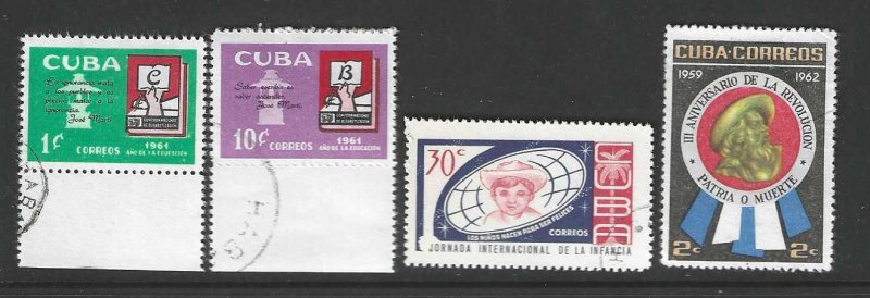 Cuba 682, 684, 702, 790 USED