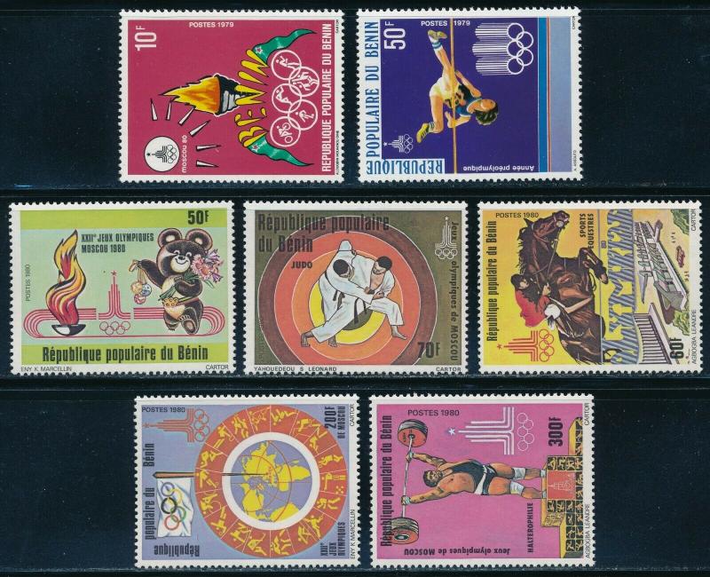 Benin - Moscow Olympic Games MNH Sports 2X Diff Set (1980)