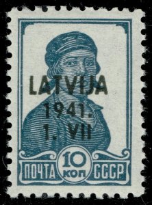 Latvia #1N15 Factory Worker- Overprinted; MNH
