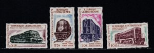 Central Africa # C14-16, Locomotives, Mint NH, 1/2 Cat.