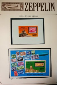 Worldwide All Mint Graf Zeppelin Stamp Collection