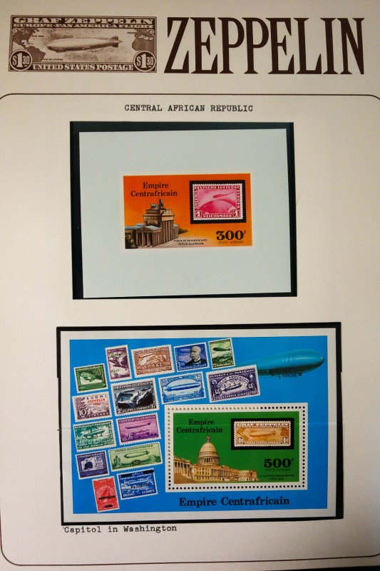 Worldwide All Mint Graf Zeppelin Stamp Collection