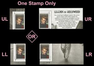 US 3082 Legends of Hollywood James Dean 32c plate single MNH 1996