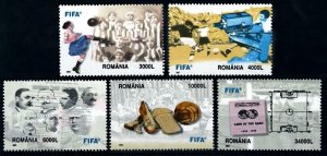 2003 Romania 5780-5784 100 years Futbool of Organization FIFA