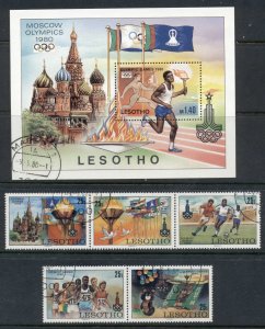 Lesotho 1980 Summer Olympics Moscow + MS FU