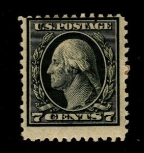 OAS-CNY 12844 SCOTT 507 – 1917 7c Washington, black MH $25 