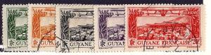 French Guiana 1933 Scott C2,4,5,6,8  1mh 4used scv $4.15 less 50%=$2.00 BIN