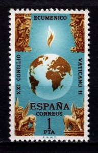 Spain 1965 21st Ecumenical Council Vatican City, 3rd issue, 1p [Mint]