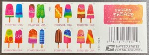 5294b Frozen Treats Convertible Pane of 20 MNH Forever  FV $13.20 2018