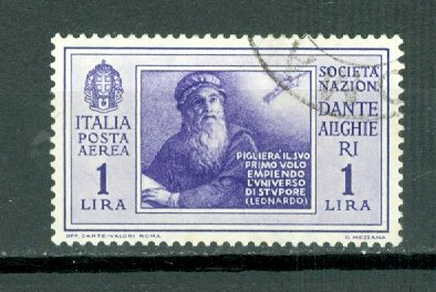 ITALY #C29 DA VINCI ...USED NO THINS...$16.00