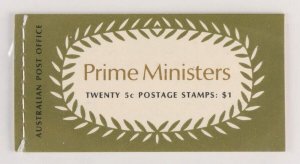 AUSTRALIA 1969 Prime Ministers $1 edition V69/3 booklet . MNH **. SG SB45.