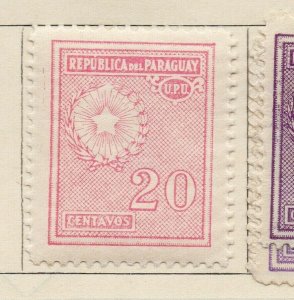 Paraguay 1934-36 Early Issue Fine Mint Hinged 20c. NW-192909