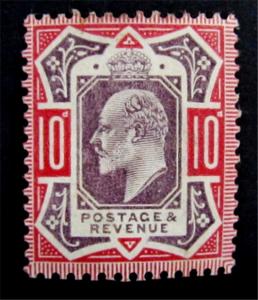 Great Britain Scott 137 KEVII  CV$100 MH* Magnificent 