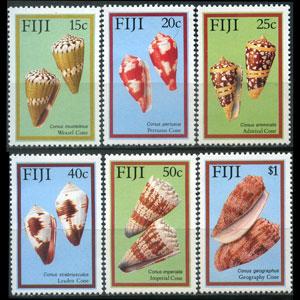 FIJI 1986 - Scott# 564-9 Sea Shells Set of 6 NH