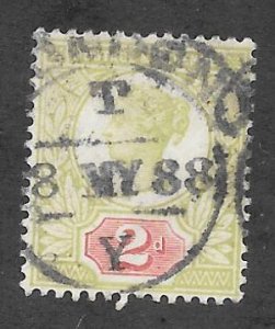 Great Britain Scott #113a Used 2 p Victoria   2021 CV $375.00