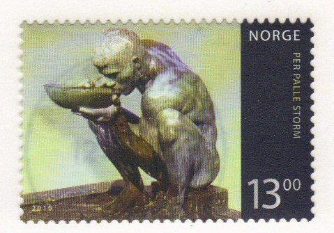 Norway #1599 used statue, 2010 issue