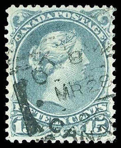 CANADA-f-a-1851-1899 ISSUES (TO 88c) 30b  Used (ID # 85104)