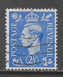 Great Britain 262: 2.5d King George VI, used, F-VF