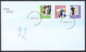 CHRISTMAS = Official FDC with set of 3 = Canada 2006 #2184-2186