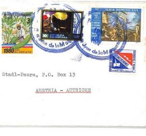 Dominican Republic *SAN JUAN* MISSIONARY Air Cover MIVA Austria 1980 CF316