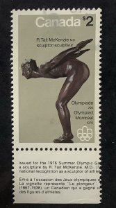 Canada 1975 Scott 657 used - $2 Olympic Games, Montreal, Sculpture The Plunger