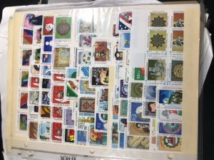 Worldwide Stamps On Stock Pages British Colonies & More