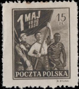 POLOGNE / POLAND - 1950 - Mi.559 15Zl. 60th Anniversary of May 1st - Mint*  