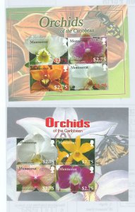 Montserrat #1209-1210 Mint (NH) Souvenir Sheet (Flora) (Flowers)